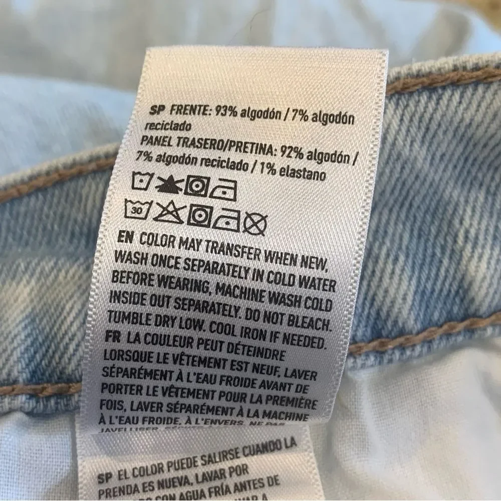 American Eagle Highest Rise Baggy Straight Jeans Size 18